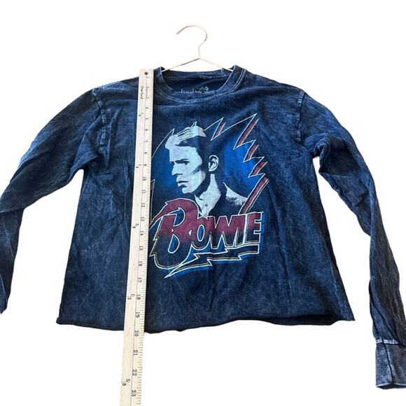 Vintage Bowie Cropped Long Sleeve T-Shirt - Size XS - Picture 5 of 6